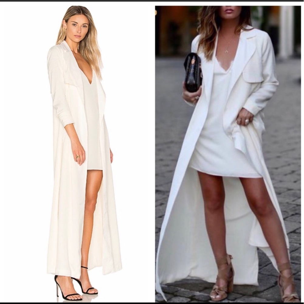 Lovers + Friends Late Evening Trench & Slip Dress